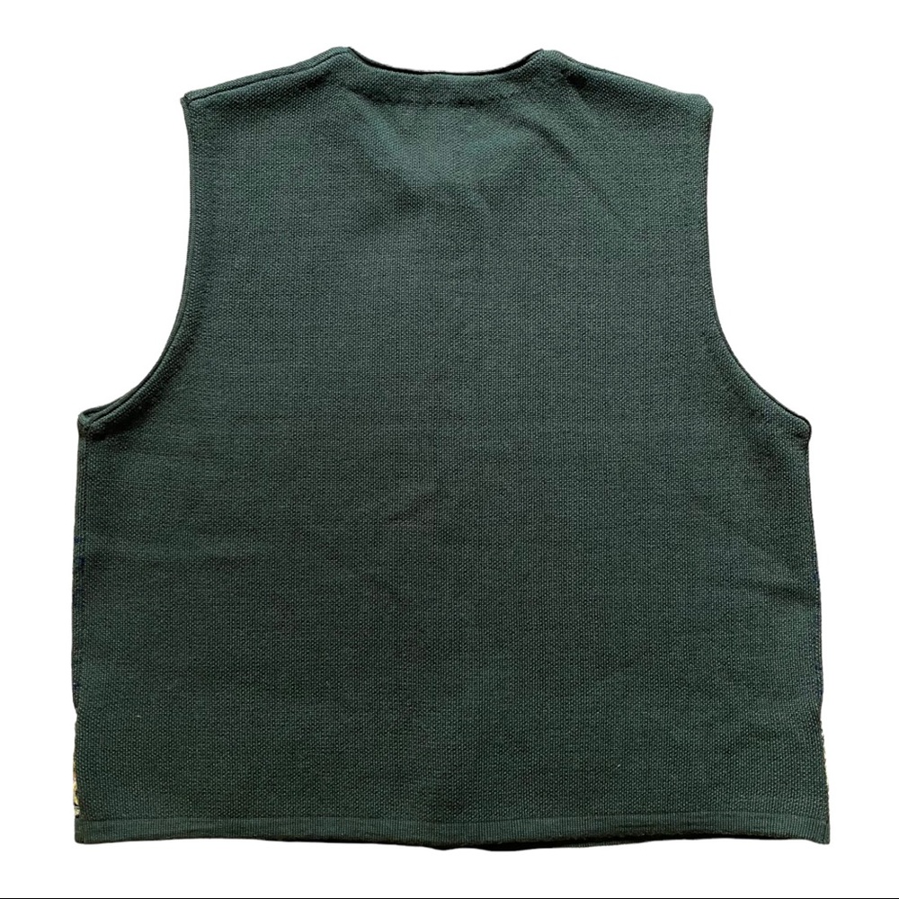 Pendleton Women’s Green Wool Blend Button Vest Sz… - image 2